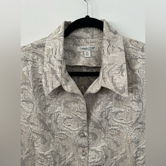 Coldwater creek shirt, blazer, size PXL - Picture 3 of 7